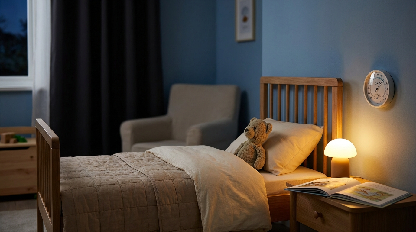 Chambre idéale pour favoriser le sommeil chez un enfant.