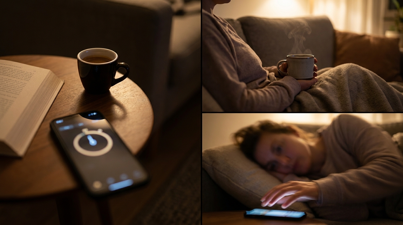 Café-sieste workflow concept without brand elements