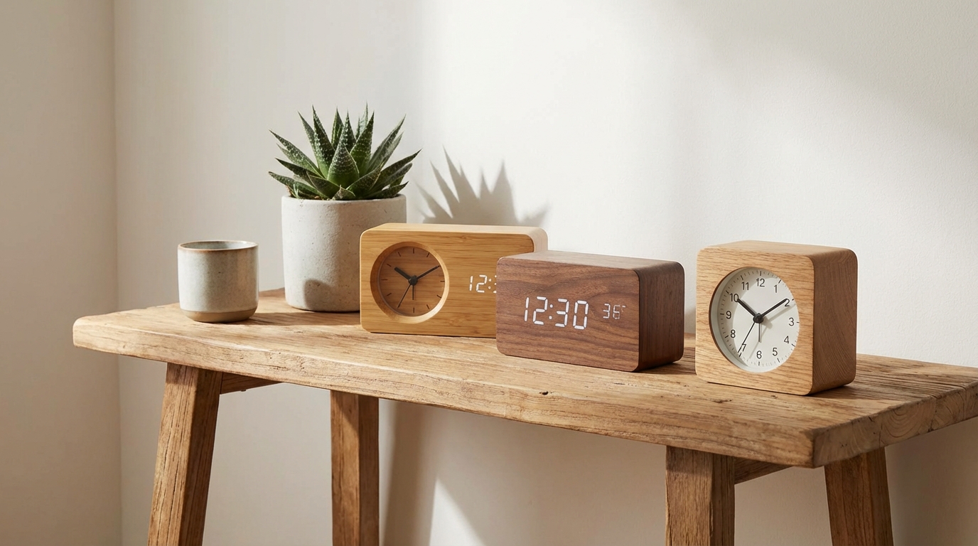 12 meilleurs réveils en bois 2026 : sélection design & éco‑responsable