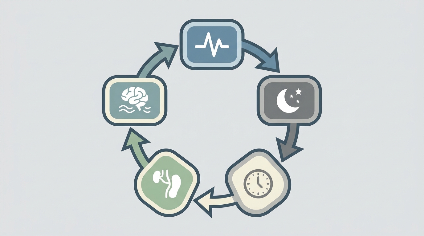 Le cercle vicieux de l’insomnie et l’hyperéveil.