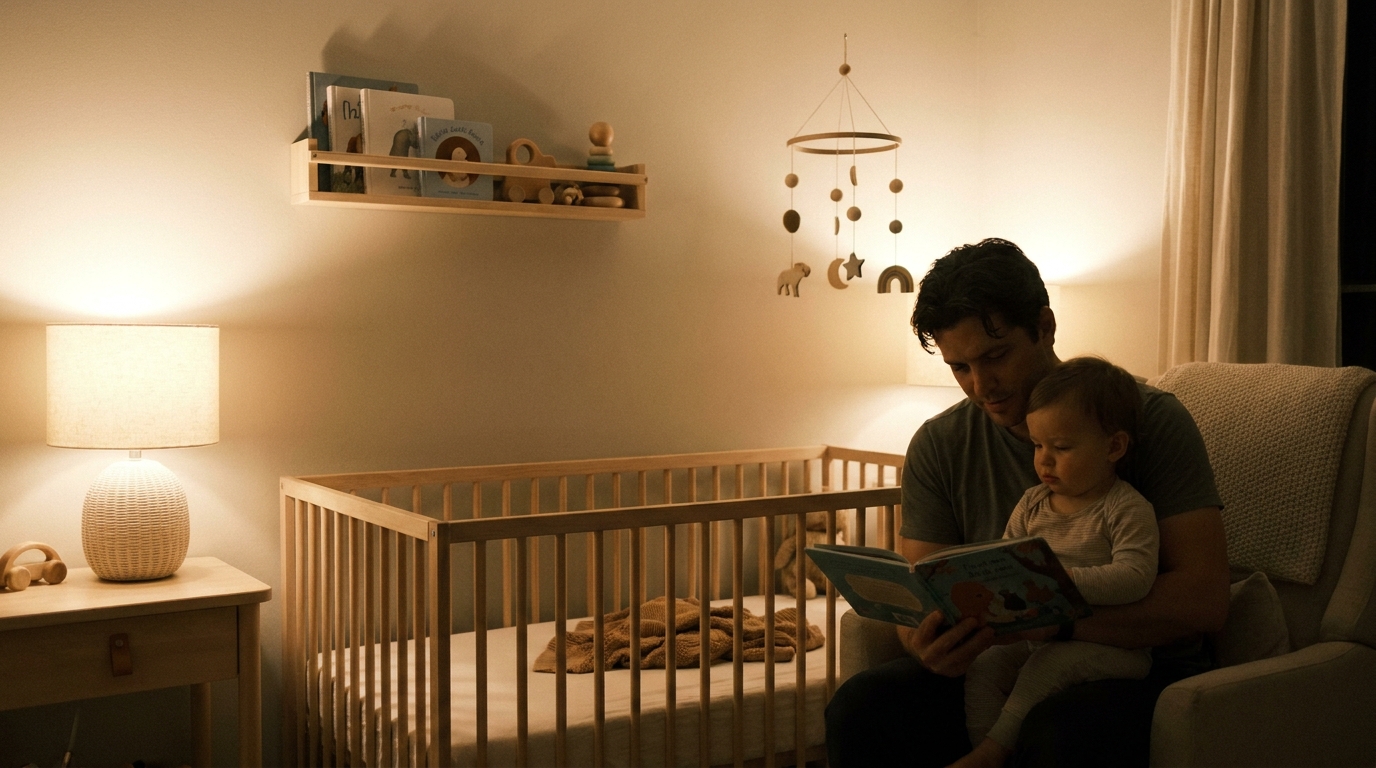 Ambiance de routine du coucher pour illustrer les conseils de rituel.
