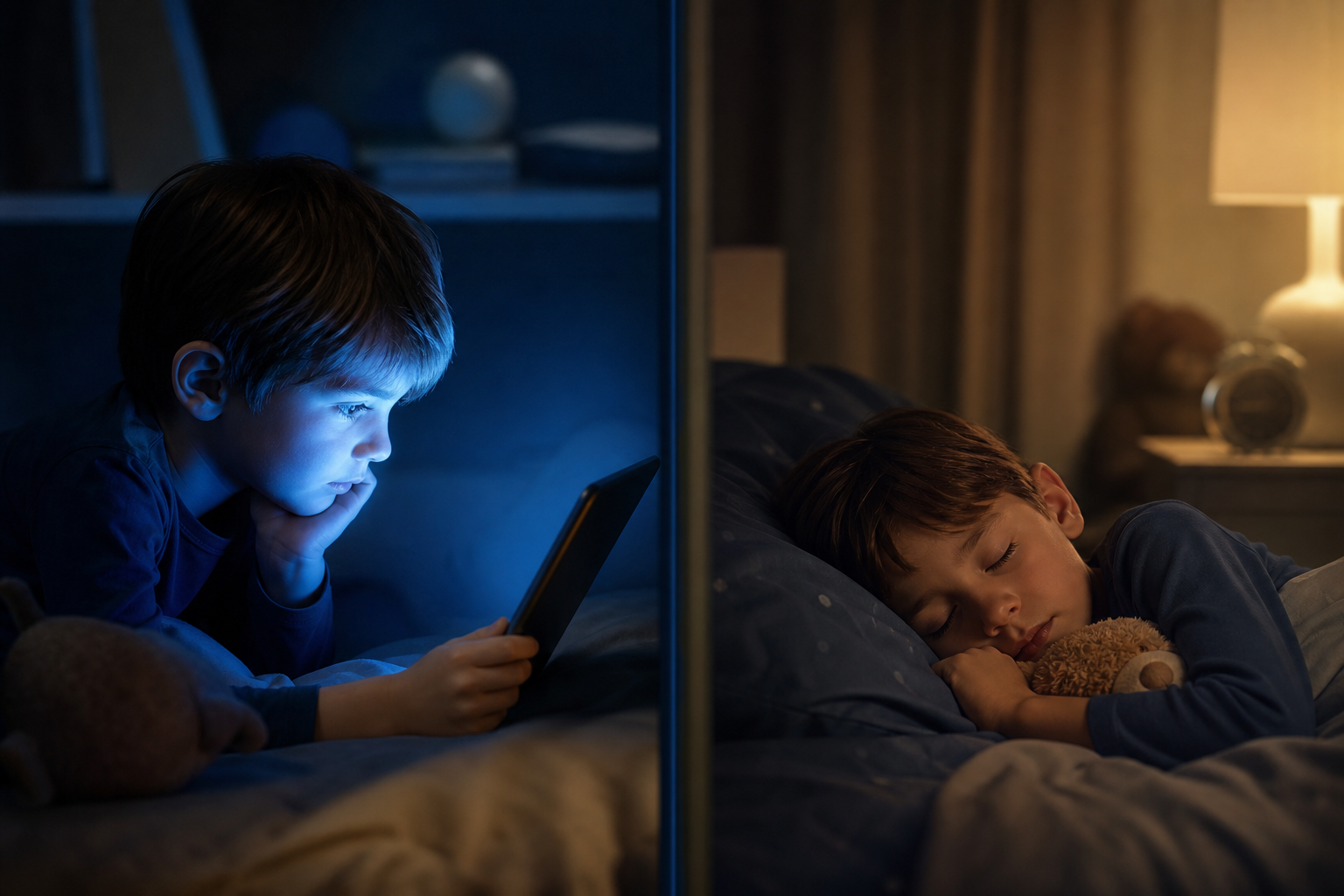 Écrans et sommeil enfant : à quelle heure couper le soir ?