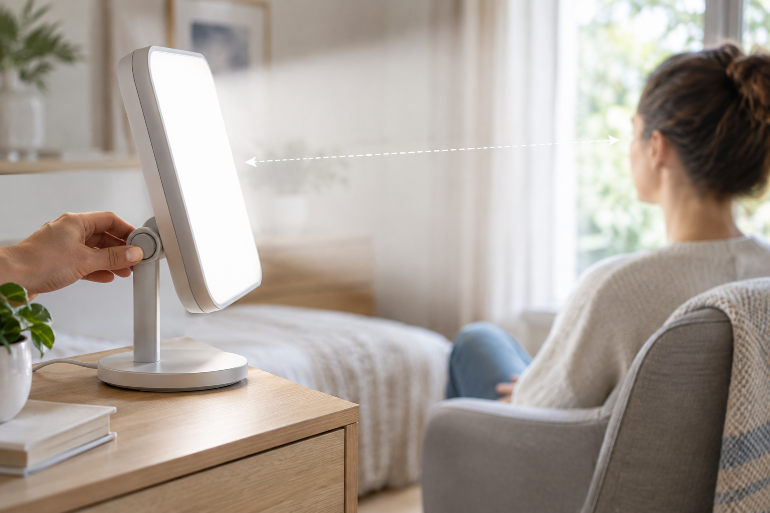 Lampe de luminothérapie : lux, distance et durée de séance